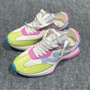Steve Madden Pink, Blue, and Yellow Women's Sneakers